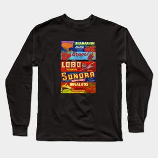 Nogales Vintage Produce Labels Long Sleeve T-Shirt